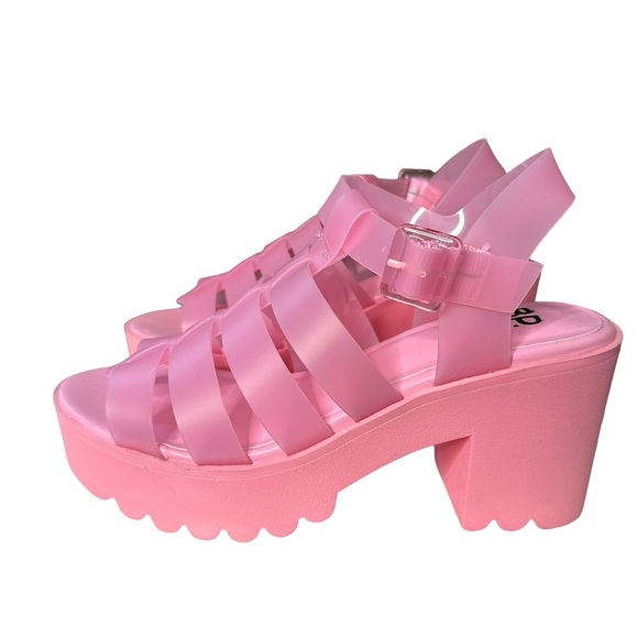 BP | Pink Mazie Lug Platform Sandal Size 7 - Picture 4 of 10